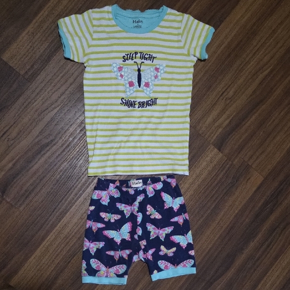 Hatley Girls PJ Shorts And Tshirt Set Size 8 - Picture 1 of 1